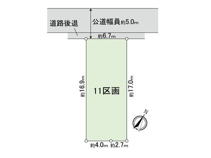 国分寺市富士本1丁目 11区画 区画図