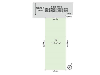 国分寺市富士本1丁目 12区画 区画図