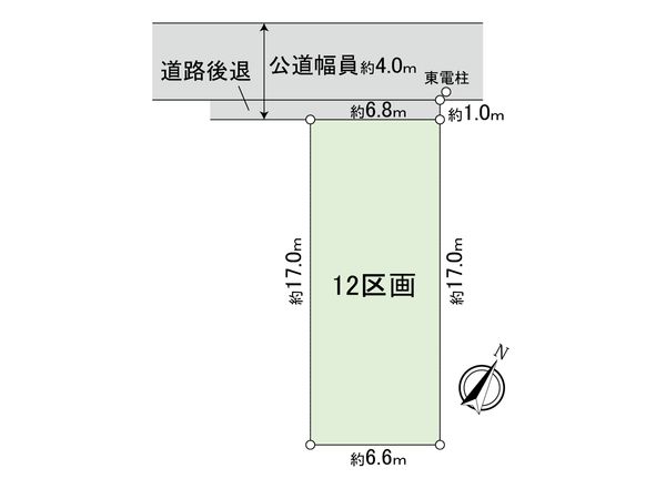 国分寺市富士本1丁目 12区画 区画図
