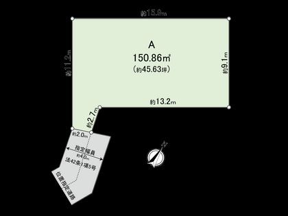 国分寺市光町1丁目 A区画 区画図