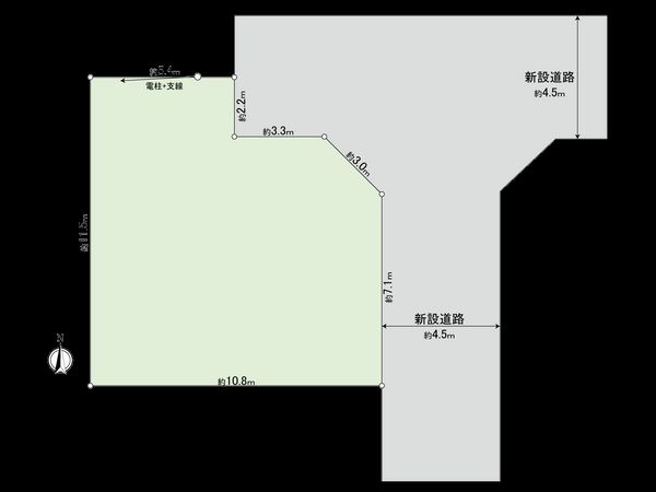 国立市東3丁目 2区画 区画図