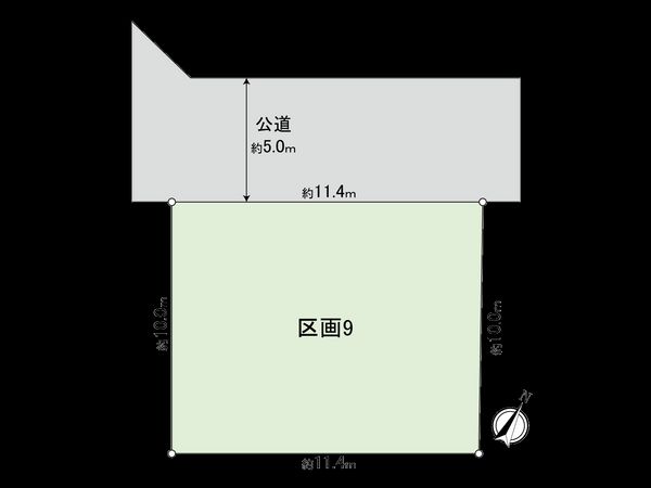 国分寺市西町3丁目 9区画 区画図