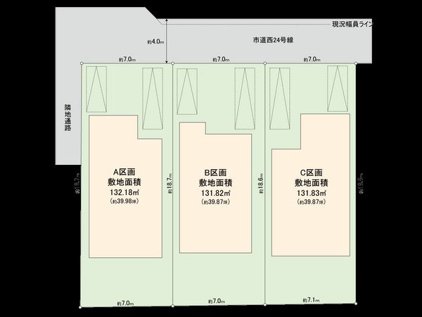 国分寺市富士本1丁目 B区画 区画図
