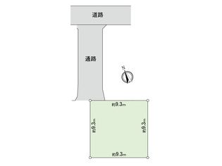 国立市富士見台2丁目 地型図