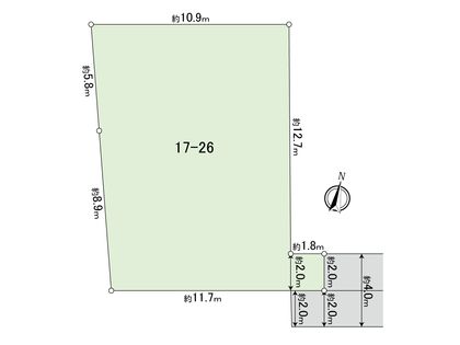 国分寺市西町2丁目 区画図