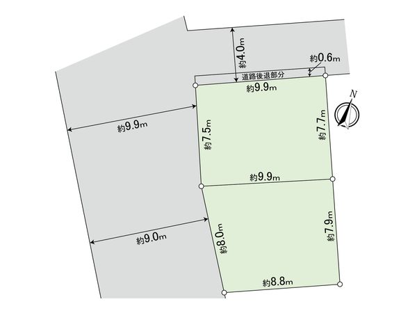 国分寺市日吉町3丁目 土地 区画図 国分寺市日吉町3丁目 土地 区画図