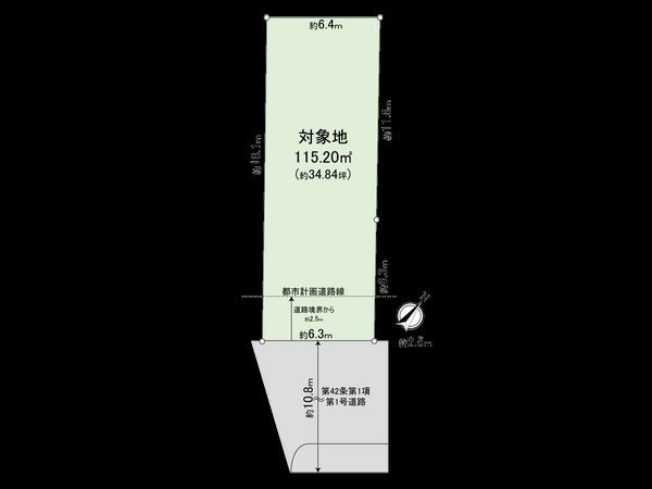 国立市中2丁目 区画図 国立市中2丁目 区画図