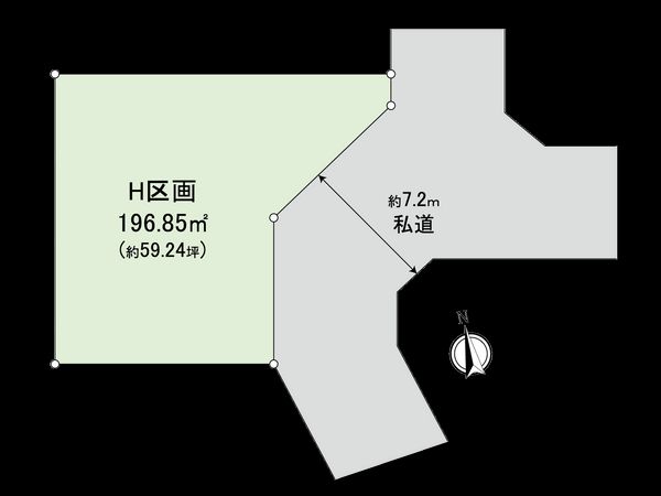 国分寺市新町1丁目 H区画 区画図 国分寺市新町1丁目 H区画 区画図