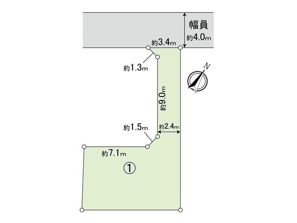 国分寺市日吉町2丁目 土地 区画図 国分寺市日吉町2丁目 土地 区画図