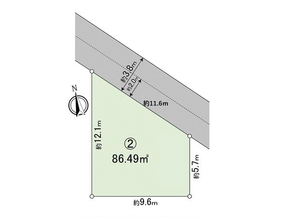 立川市若葉町1丁目 土地 2区画 区画図 立川市若葉町1丁目 土地 2区画 区画図