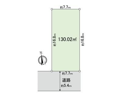 立川市若葉町1丁目 土地 2区画 区画図