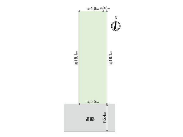 国立市西1丁目 土地 区画図 国立市西1丁目 土地 区画図