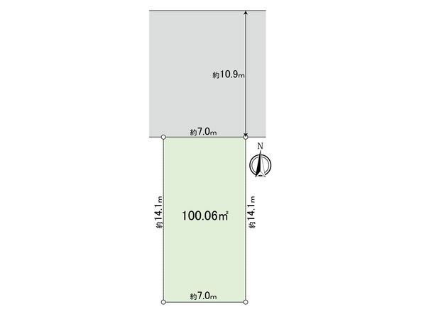 国立市東4丁目 土地 区画図 国立市東4丁目 土地 区画図