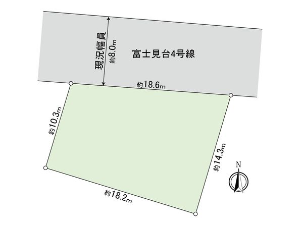 国立市富士見台2丁目 区画図