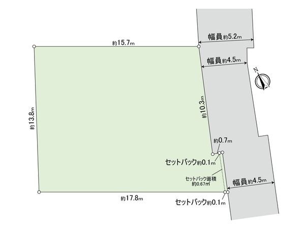 国立市谷保 土地 区画図 国立市谷保 土地 区画図