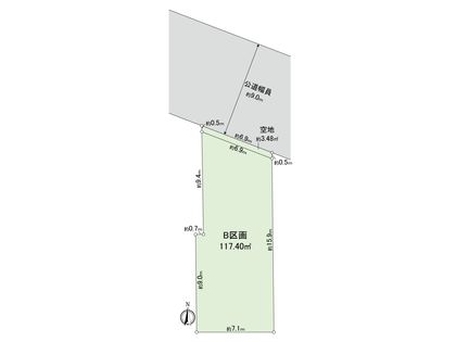 国分寺市光町2丁目 土地 B区画 区画図