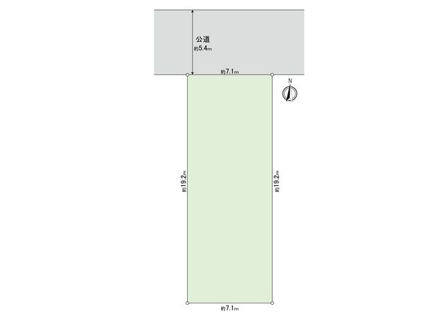 国立市東2丁目 土地 区画図 国立市東2丁目 土地 区画図