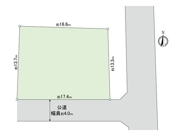 国分寺市光町3丁目 土地 区画図 国分寺市光町3丁目 土地 区画図