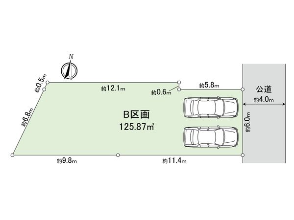 国分寺市日吉町1丁目 土地 区画図 国分寺市日吉町1丁目 土地 区画図