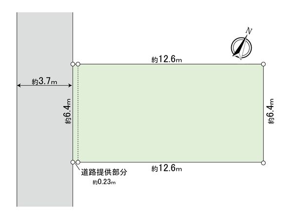 墨田区墨田3丁目 土地 区画図 区画図