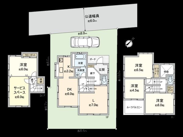国分寺市戸倉2丁目 間取図(平面図) 国分寺市戸倉2丁目 間取図(平面図)