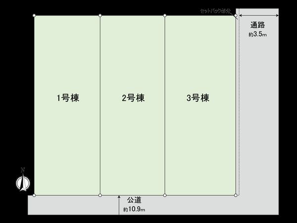国立市西2丁目 2号棟 区画図