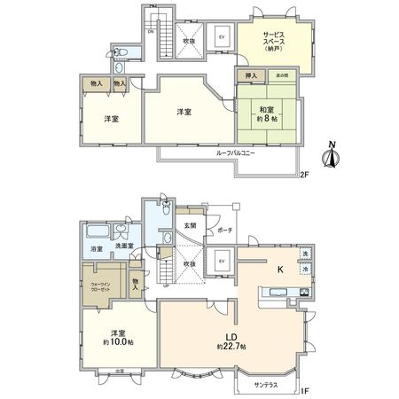 国立市中2丁目 戸建 間取図(平面図) 国立市中2丁目 戸建 間取図(平面図)
