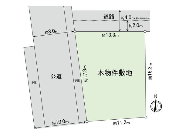 府中市西原町二丁目 二世帯住宅 区画図