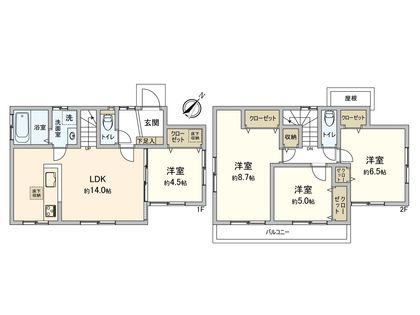 国分寺市戸倉4丁目 間取図(平面図)