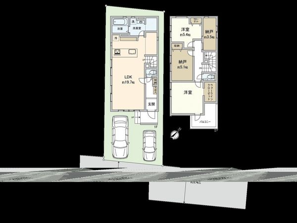 国分寺市戸倉3丁目 1号棟 間取図(平面図)