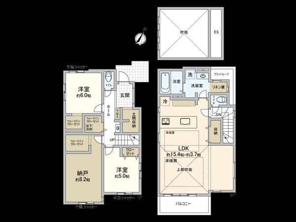 国分寺市高木町3丁目 2号棟 間取図(平面図)