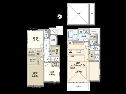 国分寺市高木町3丁目 2号棟 間取図(平面図)