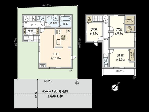 国分寺市日吉町3丁目 新築戸建 間取図(平面図) 国分寺市日吉町3丁目 新築戸建 間取図(平面図)