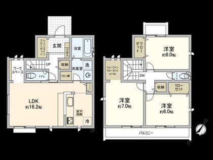 国分寺市西町4丁目 7号棟 間取図(平面図)