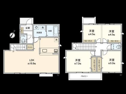 国分寺市西町4丁目 9号棟 間取図(平面図)