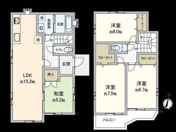 国分寺市光町3丁目 間取図(平面図)