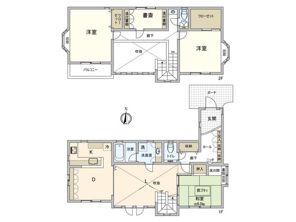 国立市東2丁目 戸建 間取図(平面図)