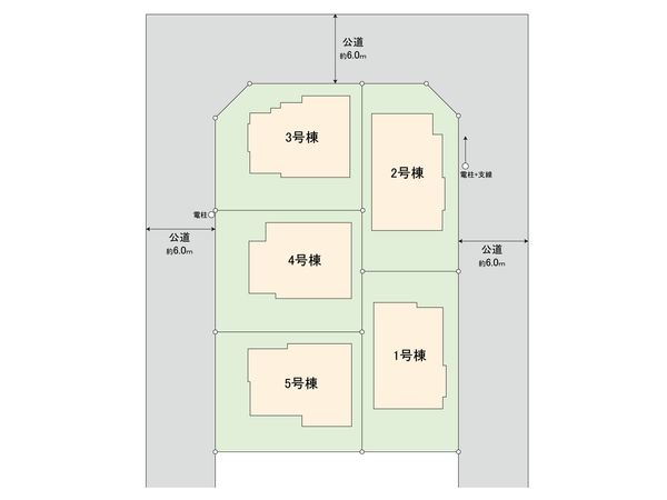 国分寺市高木町2丁目 4号棟 全体区画図 全体区画図