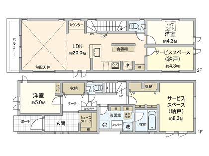 国立市東2丁目 C号棟 間取図(平面図)