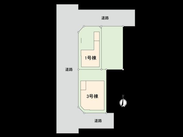 国立市東4丁目 1号棟 区画図 区画図