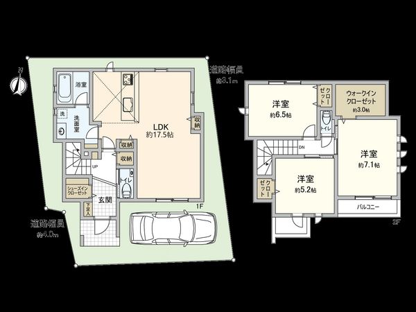 国分寺市西町2丁目 間取図(平面図) 国分寺市西町2丁目 間取図(平面図)