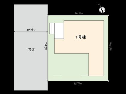 国立市青柳3丁目 区画図
