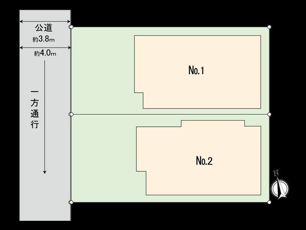 国分寺市新町2丁目 1号棟 区画図