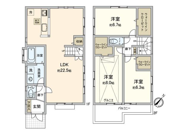 国分寺市日吉町3丁目 間取図(平面図) 国分寺市日吉町3丁目 間取図(平面図)