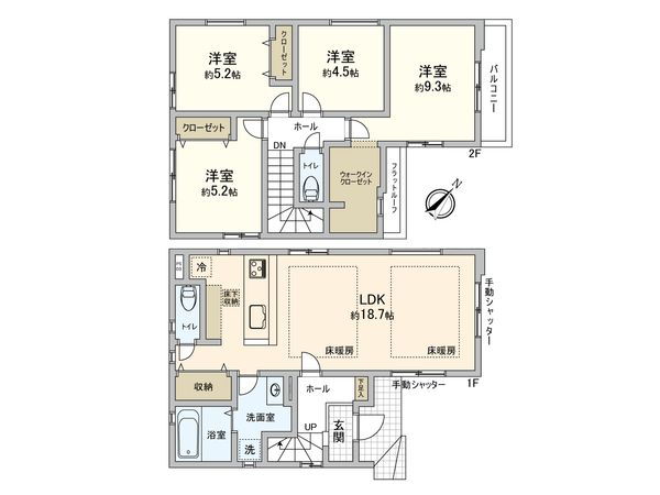 国分寺市戸倉2丁目 間取図(平面図) 国分寺市戸倉2丁目 間取図(平面図)