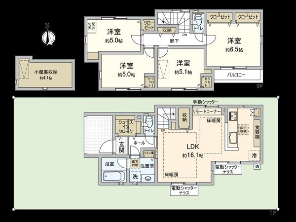 国分寺市新町1丁目 E号棟 間取図(平面図) 国分寺市新町1丁目 E号棟 間取図(平面図)