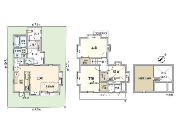 国分寺市東恋ヶ窪6丁目 戸建 間取図(平面図) 国分寺市東恋ヶ窪6丁目 戸建 間取図(平面図)