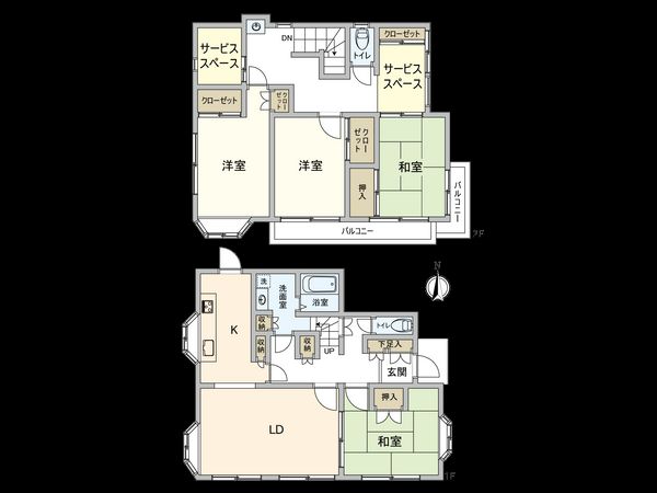 府中市北山町2丁目 間取図(平面図) 府中市北山町2丁目 間取図(平面図)