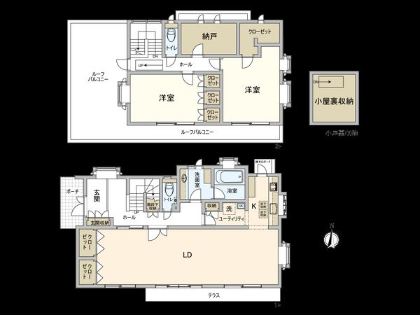 国立市中2丁目 戸建 間取図(平面図) 国立市中2丁目 戸建 間取図(平面図)