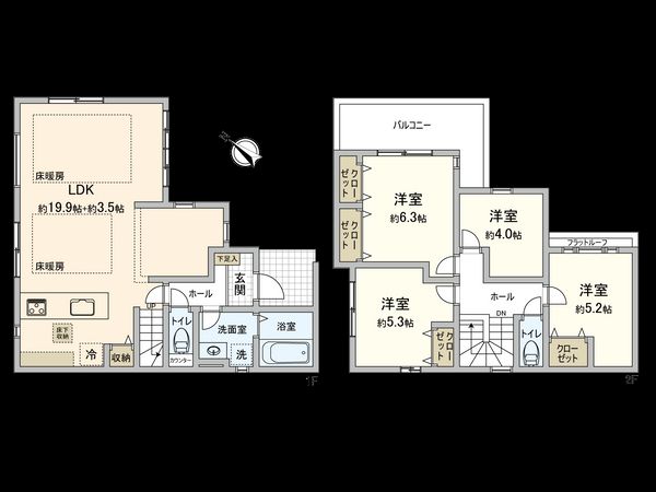 国分寺市戸倉4丁目 間取図(平面図)